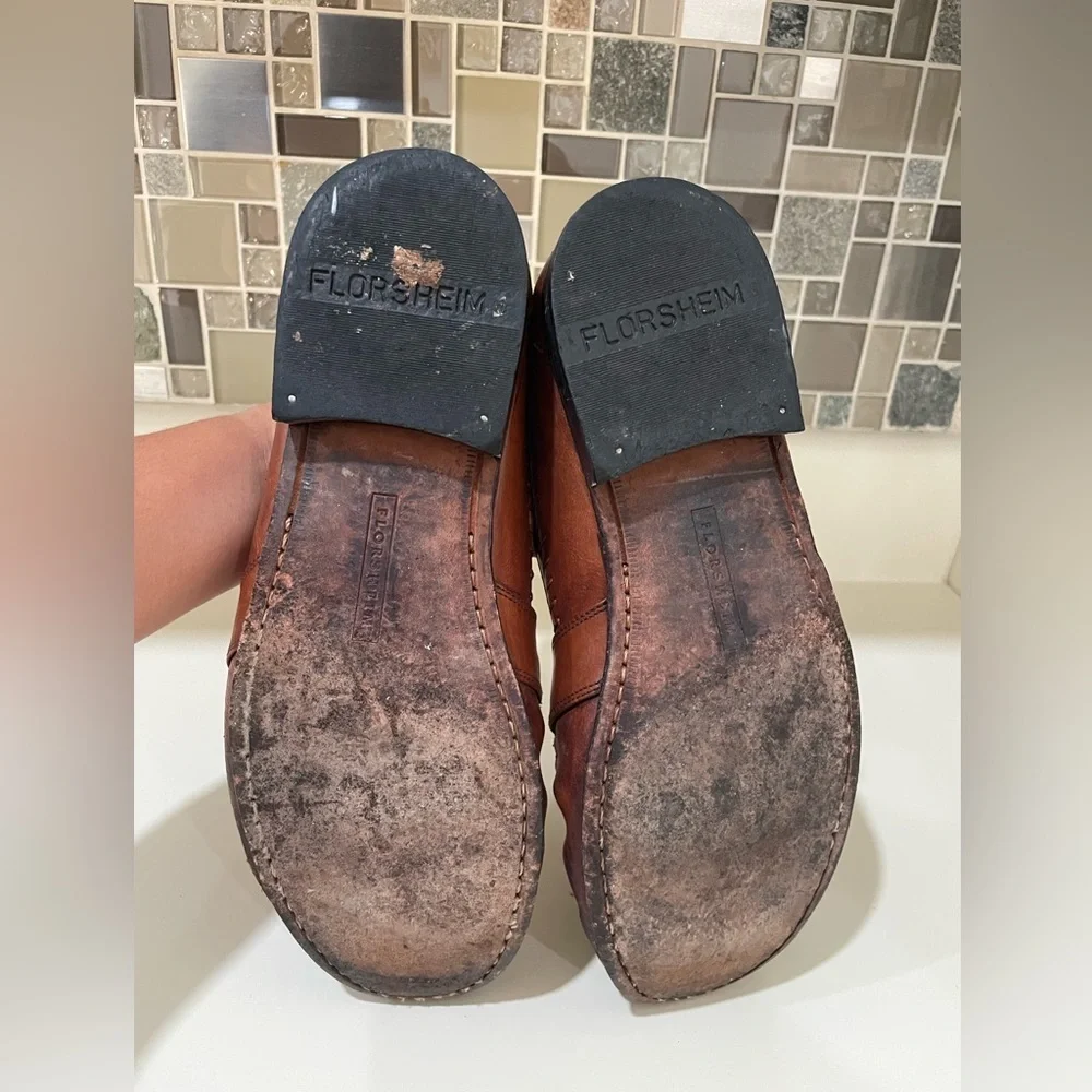 Florsheim Men's Woven Leather Loafers in Rich Brown